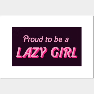 Lazy Girl Posters and Art